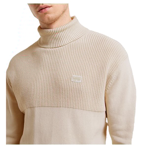 G-star Fisherman Tröja Med Hög Krage Beige M Man