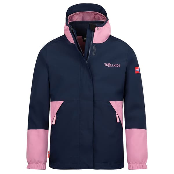 Trollkids Kjerag Jakke Sort,Rosa 164 cm Dreng