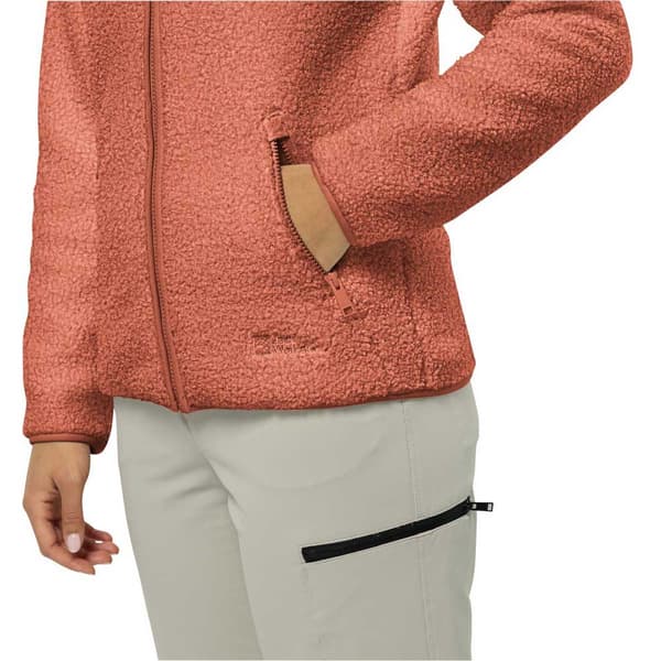 Jack Wolfskin High Curl Jacka Orange M Kvinna