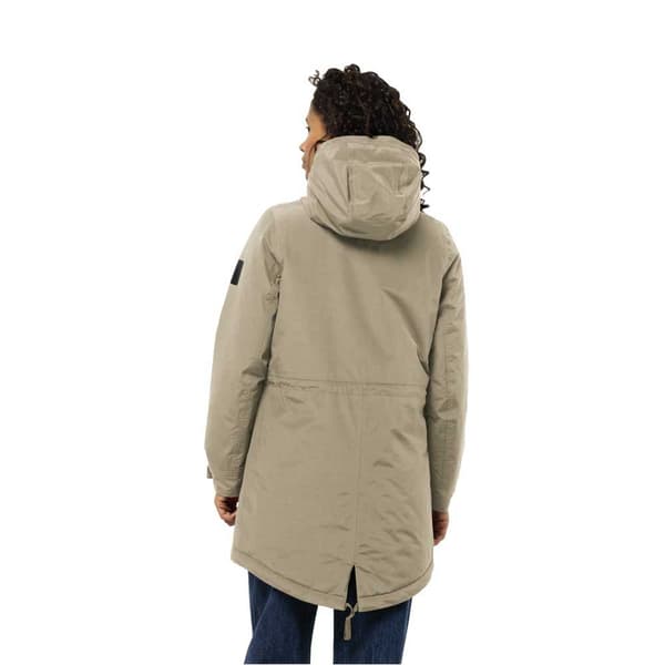 Jack Wolfskin Talforst Parka Beige L Kvinna
