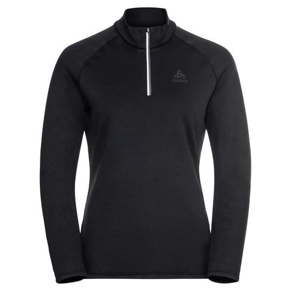 Odlo Besso Fleecejakke Med Halv Lynlås Sort 2XL Kvinde