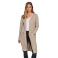 Miniatyrbillede 1 af 5: Vero Moda Doffy Long Open Cardigan Brun XL Kvinde