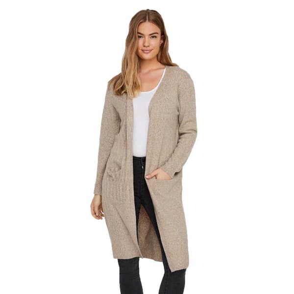 Vero Moda Doffy Long Open Cardigan Brun XL Kvinde
