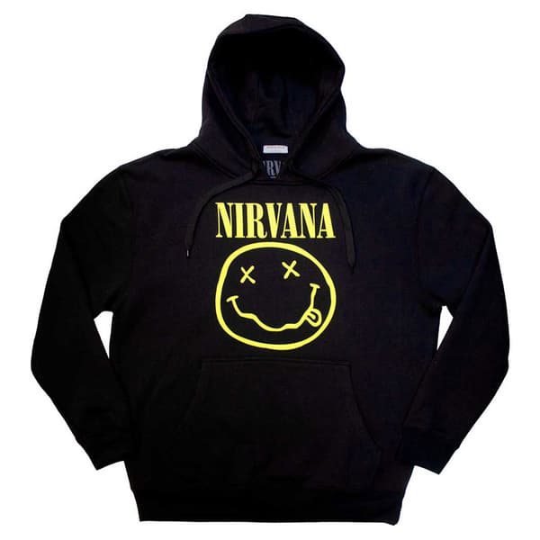 Nirvana Yellow Grunge Face Pullover Hoodie