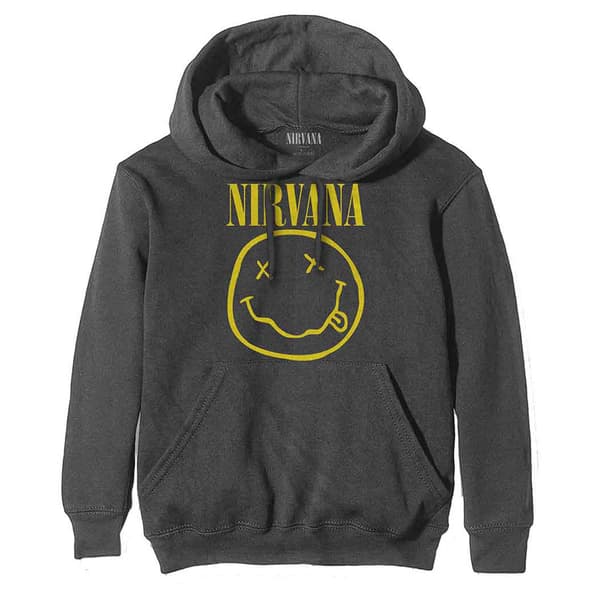Nirvana Yellow Grunge Face Pullover Hoodie