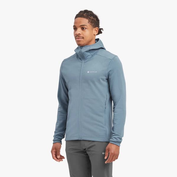 Montane Protium Fleecejakke Med Fuld Lynlås Blå M Mand
