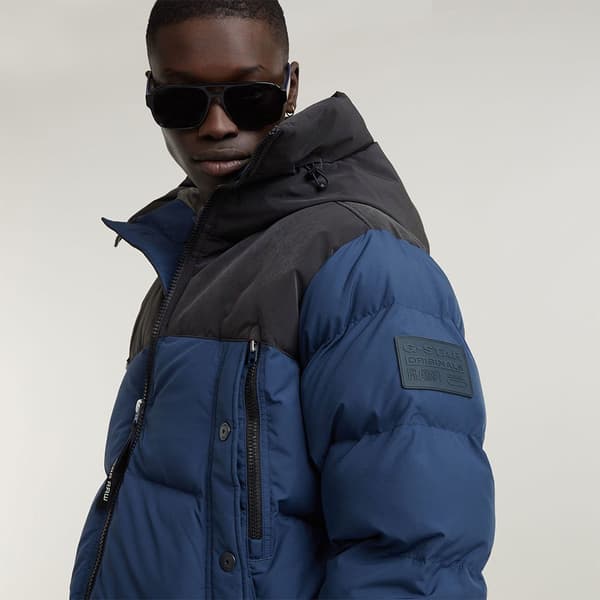 G-star Expedition Puffjacka Blå S Man