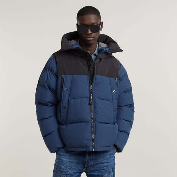 G-star Expedition Puffjacka Blå S Man