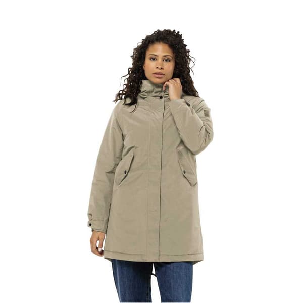 Jack Wolfskin Talforst Parka Beige S Kvinna