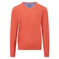 Miniatyrbillede 1 af 2: Fynch Hatton 1413211 V-hals Sweater Orange 3XL Mand
