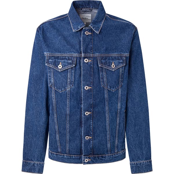 Pepe Jeans Regular Denimtakki Sininen XL Mies