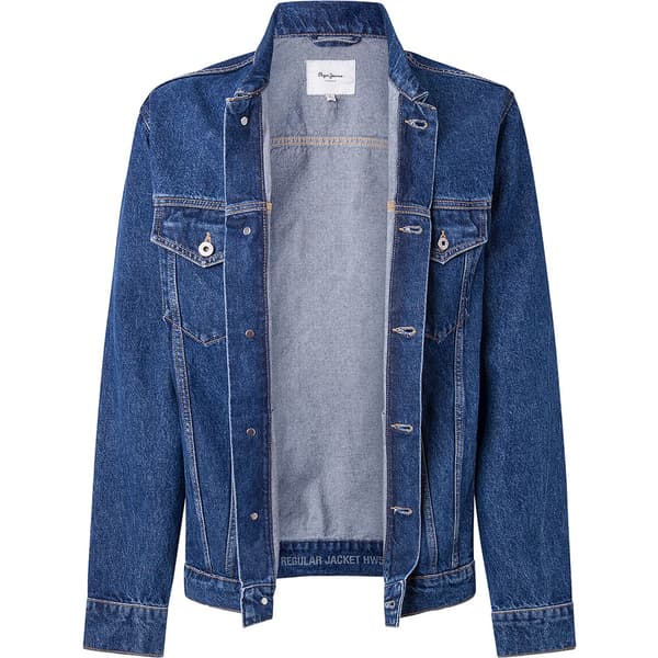 Pepe Jeans Regular Denimtakki Sininen XL Mies