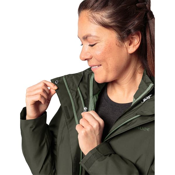 Vaude Idris 3 In 1 Iii Parka Grøn 38 Kvinde