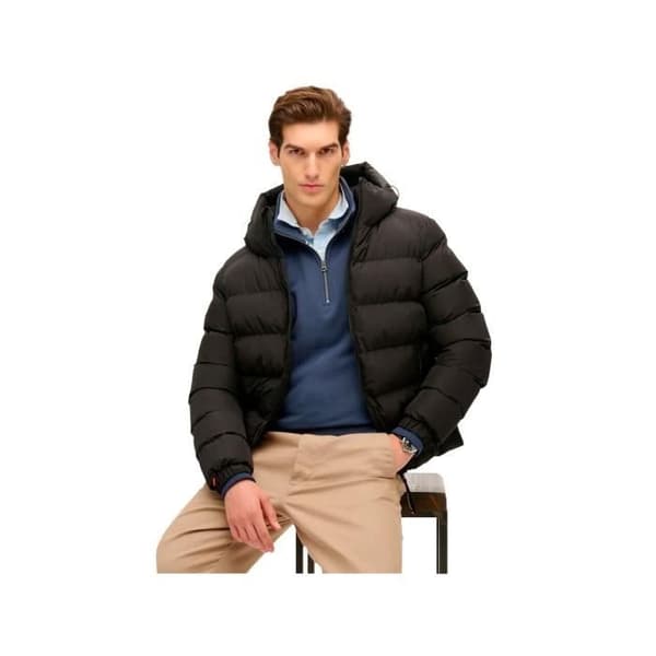 Dunjacka - Superdry - Herr - Sports Puffer - Svart - Polyester