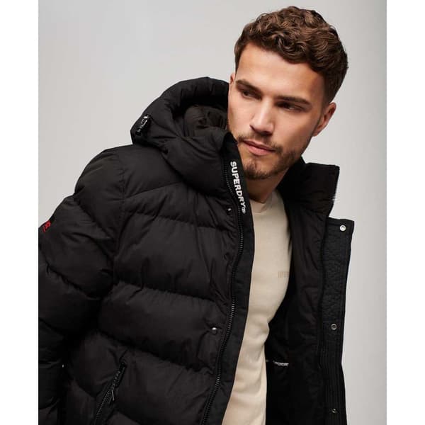 Superdry Microfibre Sport Jacka Svart M Man