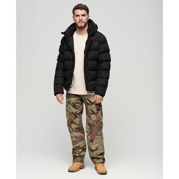 Superdry Microfibre Sport Jacka Svart M Man