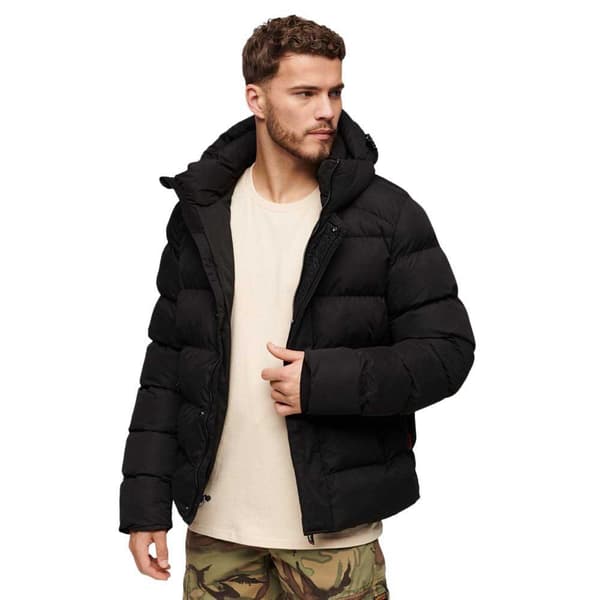 Superdry Microfibre Sport Jacka Svart M Man
