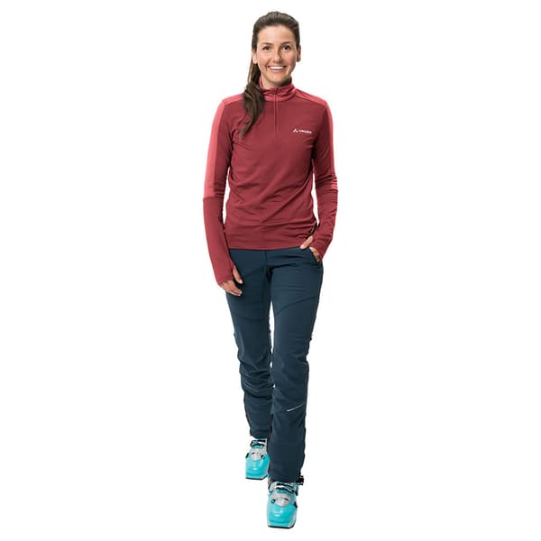 Vaude Livigno 1 2 Zip Ii Fleece Med Halv Dragkedja Röd 46 Man