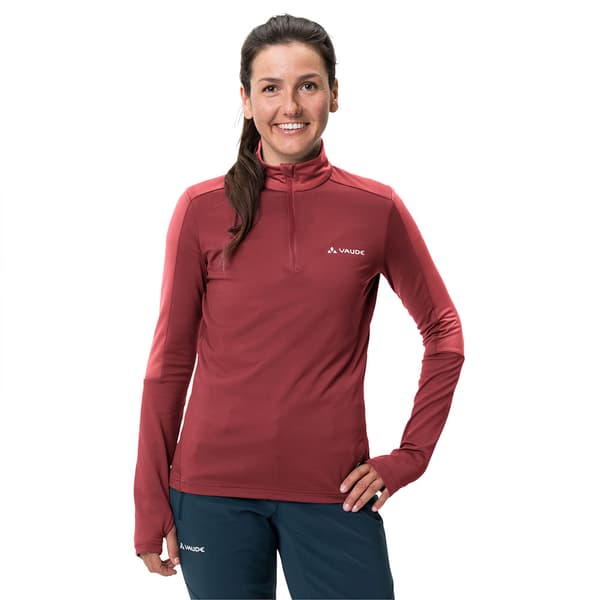 Vaude Livigno 1 2 Zip Ii Fleece Med Halv Dragkedja Röd 46 Man