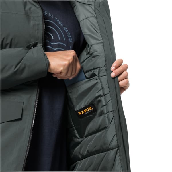 Jack Wolfskin Koenigsbau Parka Grönt,Grå XL Man