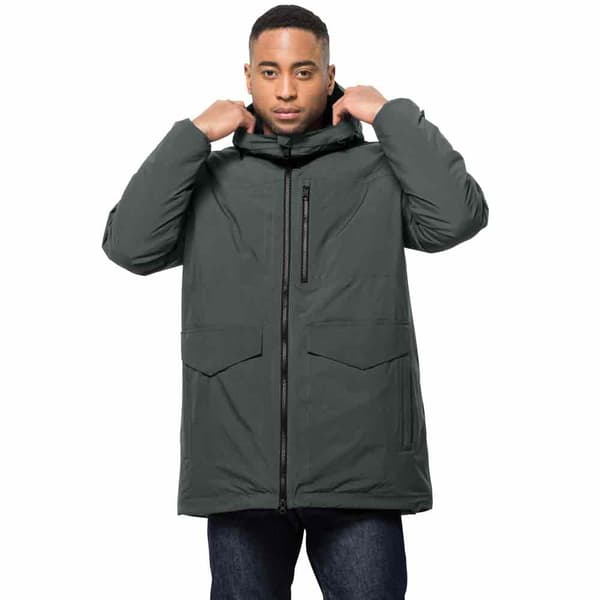 Jack Wolfskin Koenigsbau Parka Grönt,Grå XL Man
