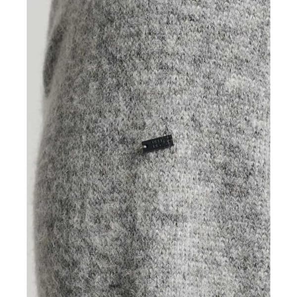 Superdry Brushed Striktrøje Med Høj Hals Grå S Mand