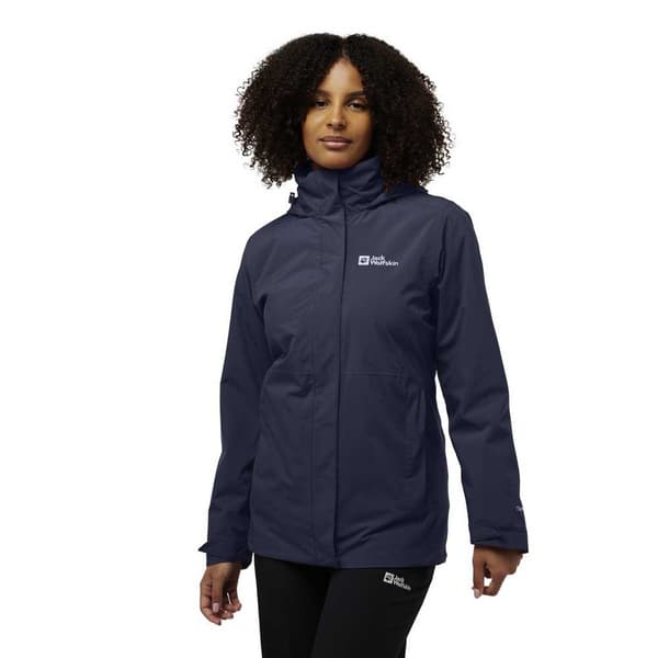 Jack Wolfskin Rotwand 3in1 Jacka Grå L Kvinna