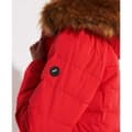 Miniatyrbillede 5 af 8: Superdry New Arctic Long Puffer Jakke Rød M Kvinde