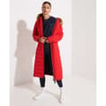 Miniatyrbillede 8 af 8: Superdry New Arctic Long Puffer Jakke Rød M Kvinde