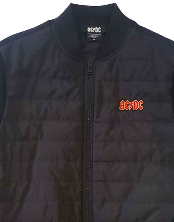 AC/DC Voltage Band Logo Quilted Jacket
