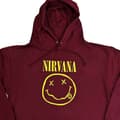 Miniatyrbild 2 av 4: Nirvana Yellow Grunge Face Pullover Hoodie