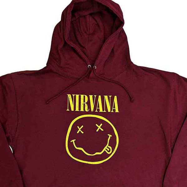 Nirvana Yellow Grunge Face Pullover Hoodie