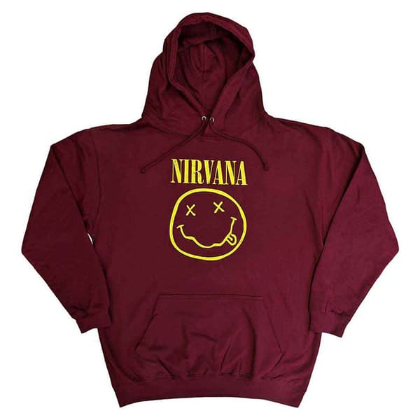 Nirvana Yellow Grunge Face Pullover Hoodie