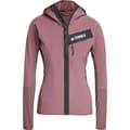 Miniatyrbild 3 av 7: Adidas Terrex Techrock Wind Fleecejacka Med Dragkedja Rosa L Kvinna