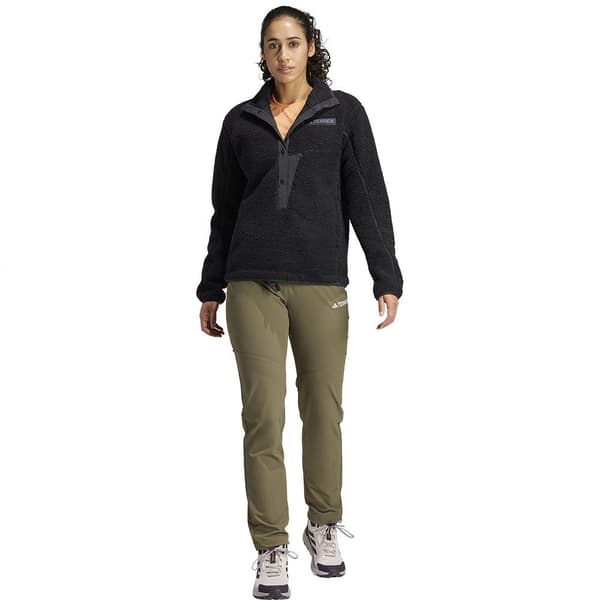 Adidas Terrex Xploric High Pile Fleecejakke Med Fuld Lynlås Sort S Kvinde
