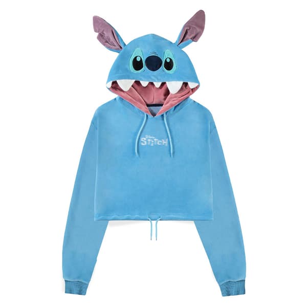 Lilo And Stitch Stitch Cropped Novelty Hoodie