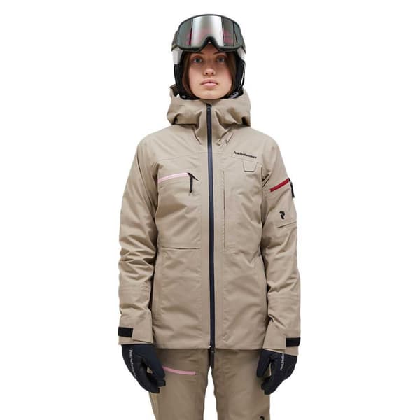 Peak Performance Alpine Goretex Softshell-takki Beige S Nainen