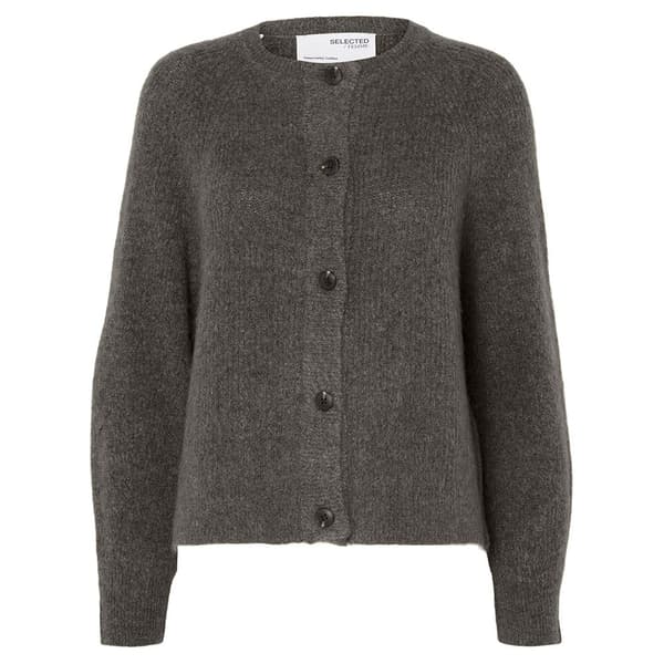 Selected Lulu Short Cardigan Beige L Kvinde