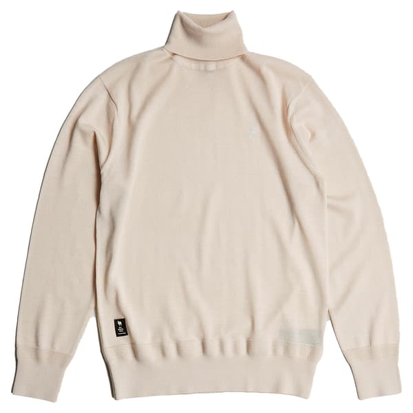 G-star Premium Core Striktrøje Med Høj Hals Beige L Mand