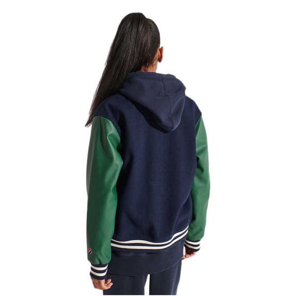 Superdry Wool Varsity Baseball Jacka Blå M Kvinna