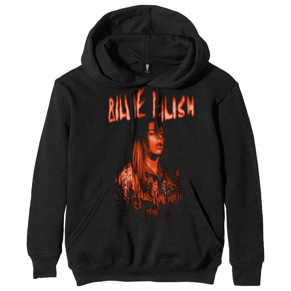 Billie Eilish Spooky Logo Pullover Hoodie