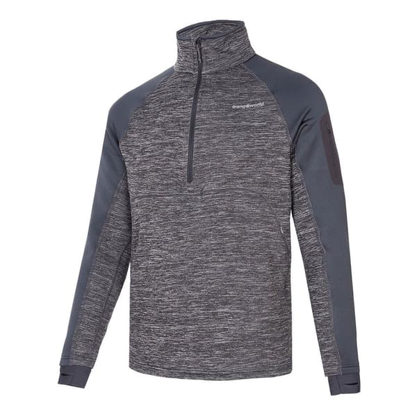 Trangoworld Chiasso Vd Fleece Med Halv Dragkedja Grå M Man