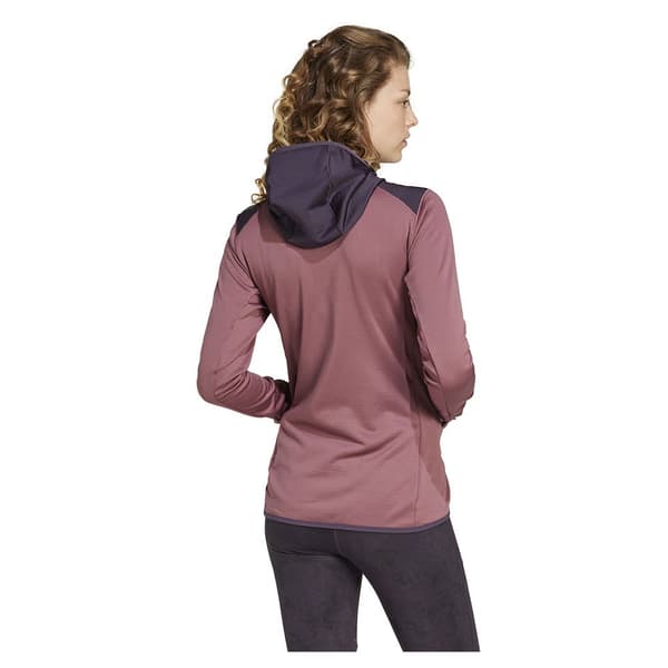 Adidas Terrex Xperior Light Fleecejacka Med Dragkedja Grå,Rosa S Kvinna
