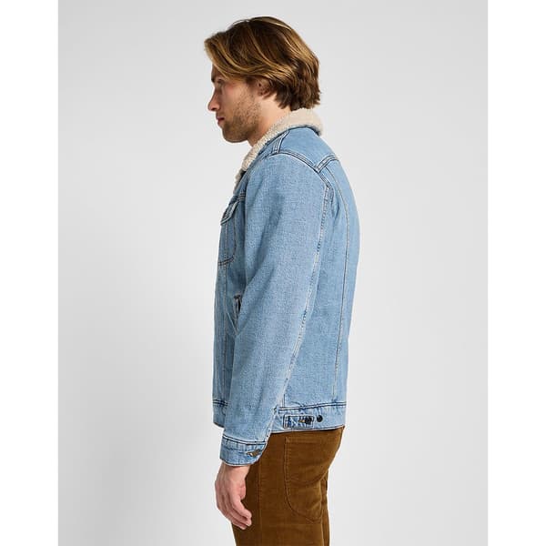 Lee Sherpa Denimjakke Blå S Mand
