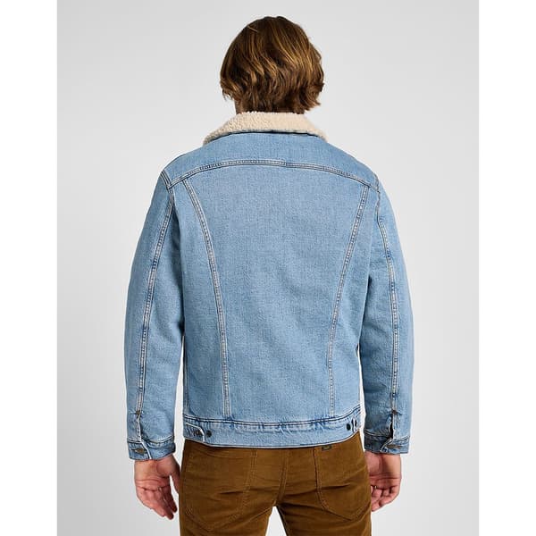 Lee Sherpa Denimjakke Blå S Mand
