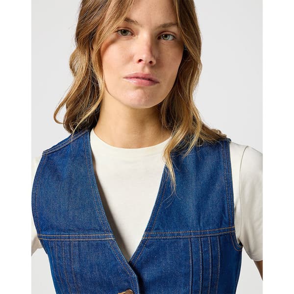 Wrangler 112356495 Denimjakke Blå S Kvinde