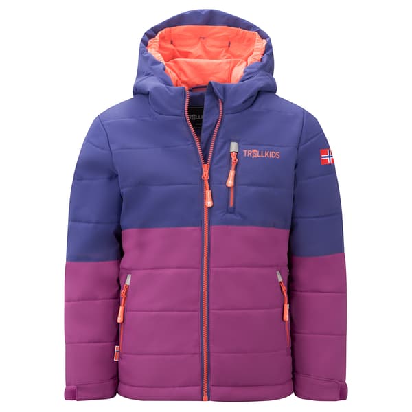 Trollkids Hemsedal Xt Jakke Blå,Lilla 116 cm Dreng