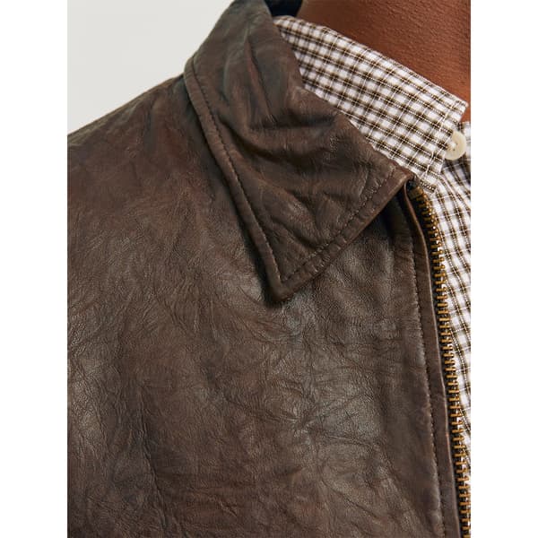 Jack & Jones Crincle Läderjacka Brun XL Man