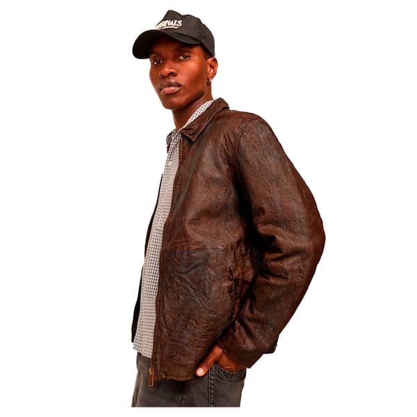 Jack & Jones Crincle Läderjacka Brun XL Man