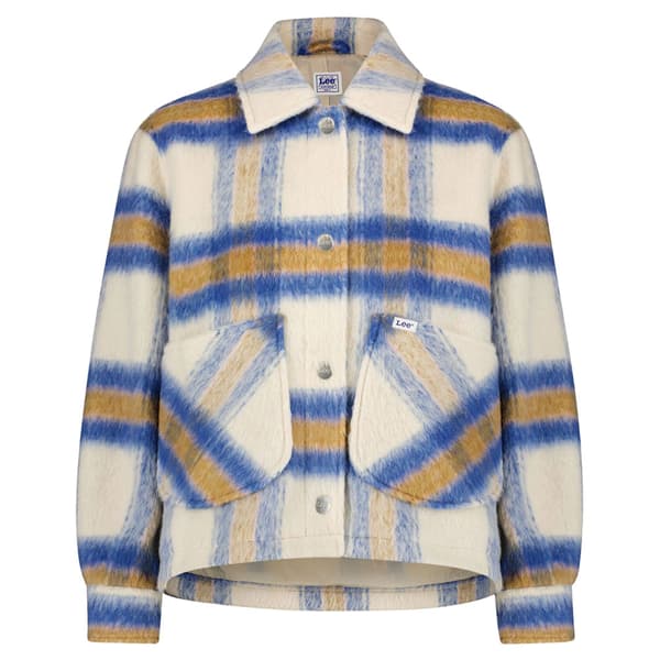 Lee Cropped Wool Jakke Beige L Kvinde